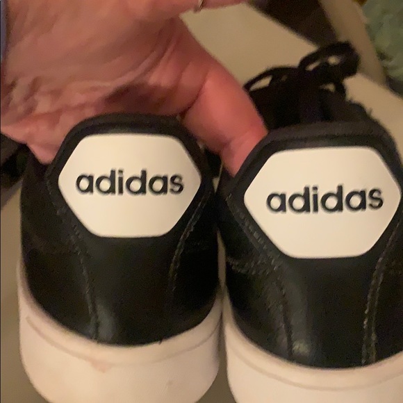 Adidas Black-White Cloudfoam Sneakers S 13 - Picture 2 of 5